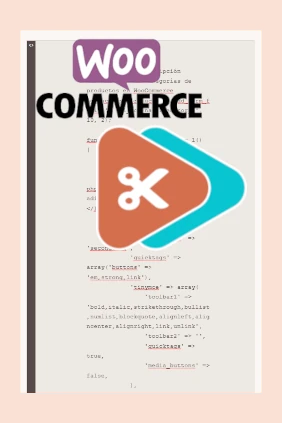 Agregar una descripción adicional a las categorías de productos en WooCommerce. Icono WooCommerce y de Code Snippets