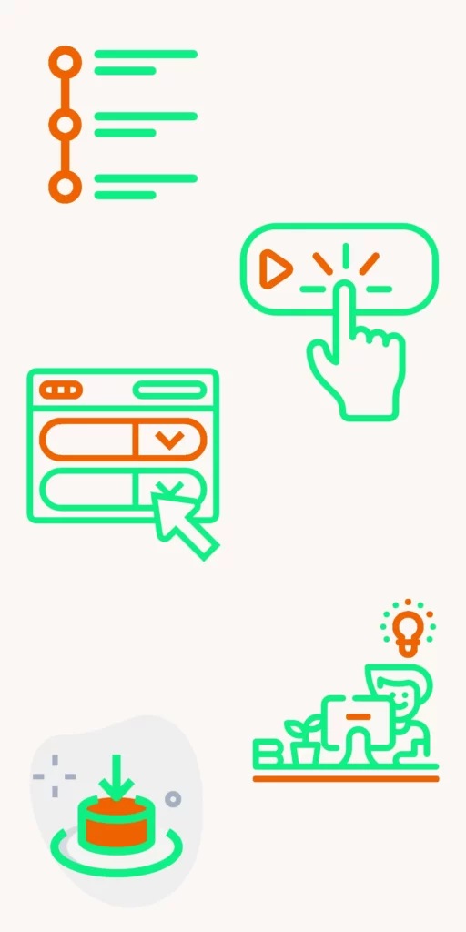 Iconos Características de una Landing Page